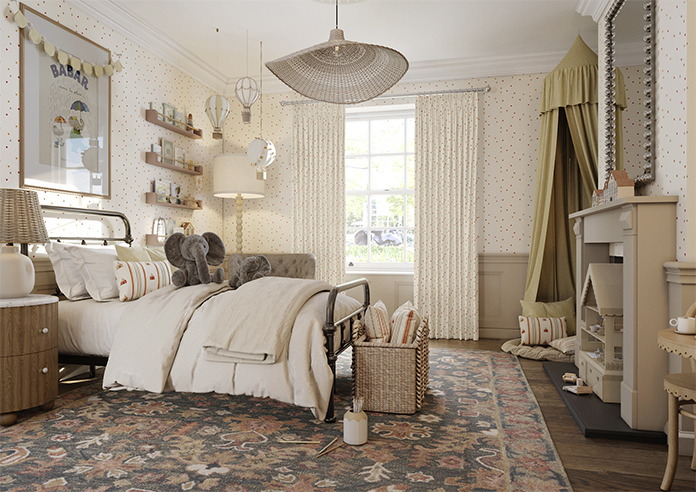May Day, Balloons Spice - Made to Measure Curtains - Image 7